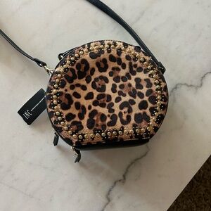 Cheetah circle purse